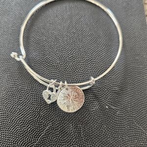 Silver Charm Bangle Bracelet